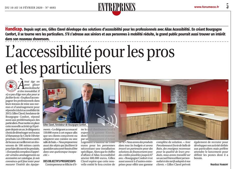 L’accessibilité pour les pros et les particuliers !